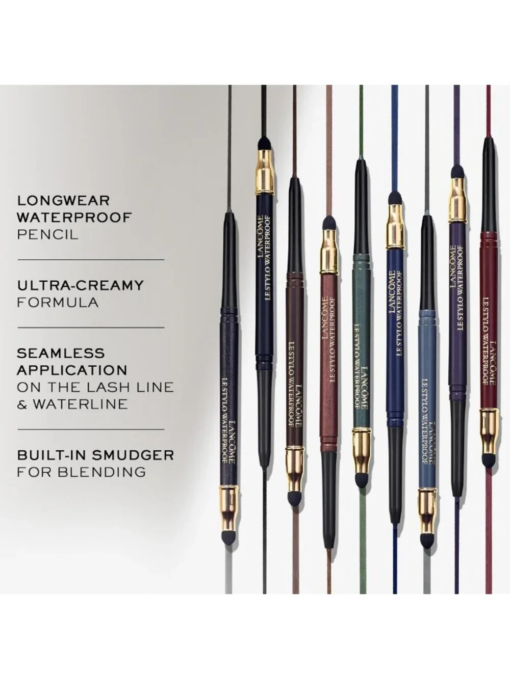 Waterproof Creamy Longwear Eyeliner Pencil - Smudge-Proof, Easy Application
